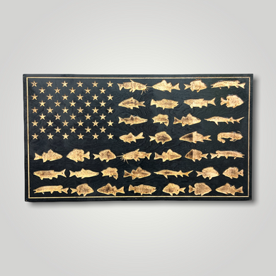 Fish Wooden Flag