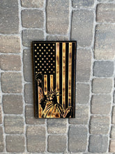 Load image into Gallery viewer, Vertical Lady Liberty Wooden Flag