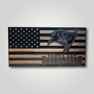 Tampa Bay Bucs Wood Flag – The Grumpy Woodworker