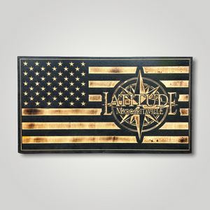 Latitude Margaritaville Wooden Flag