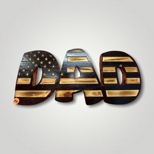 Dad Wooden Flag