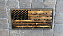 Load image into Gallery viewer, Pledge of Allegiance Text Wooden Flag
