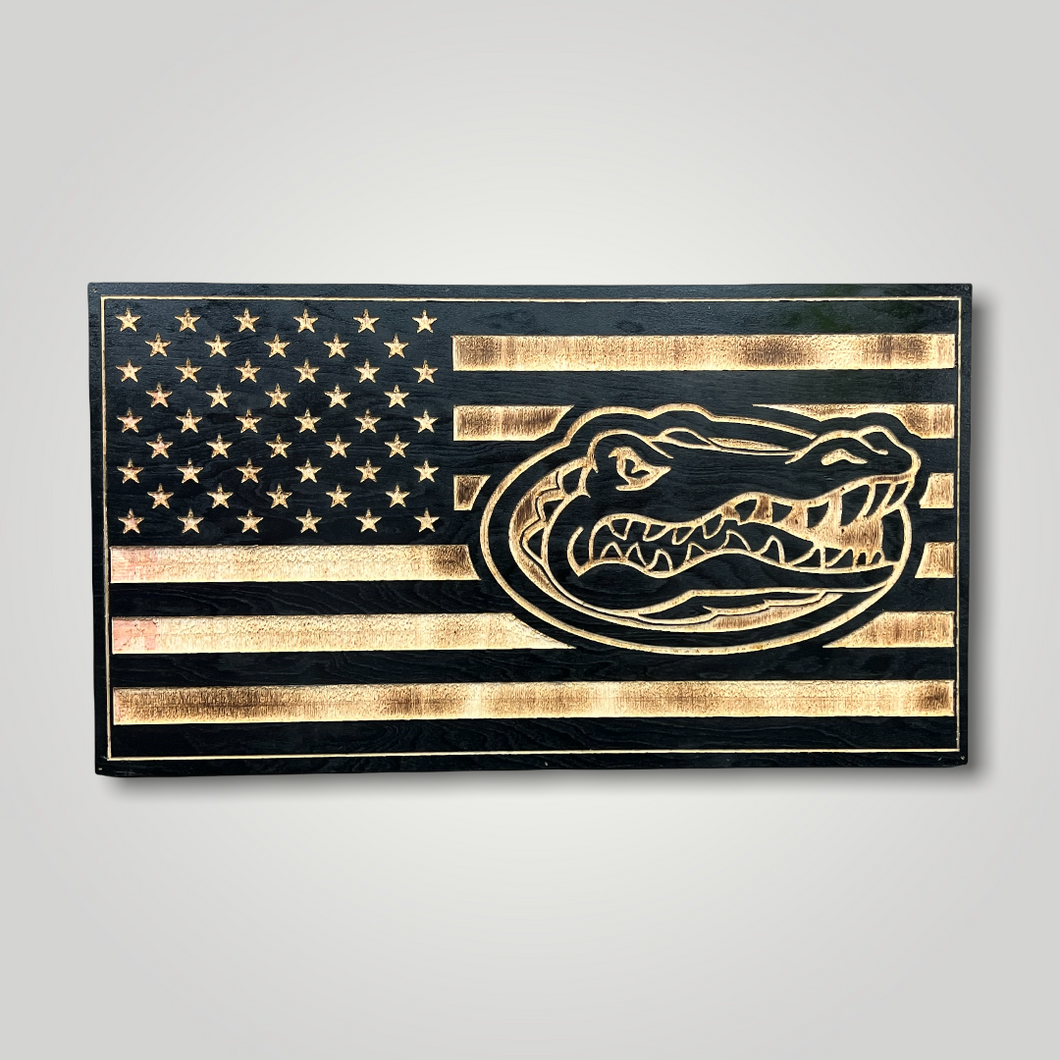 Florida Gators Wooden  Flag