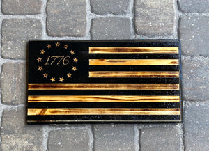1776 Wooden Flag